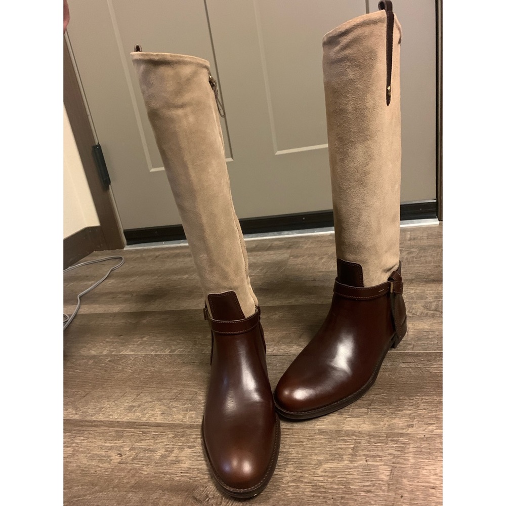 Massimo Dutti Real Leather riding boots, never worn
